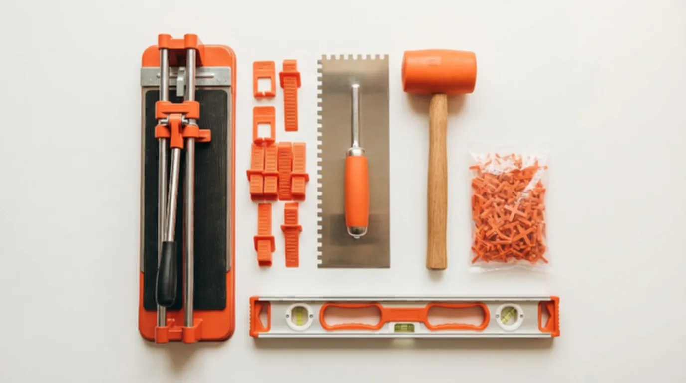 Outils professionnels pour carrelage