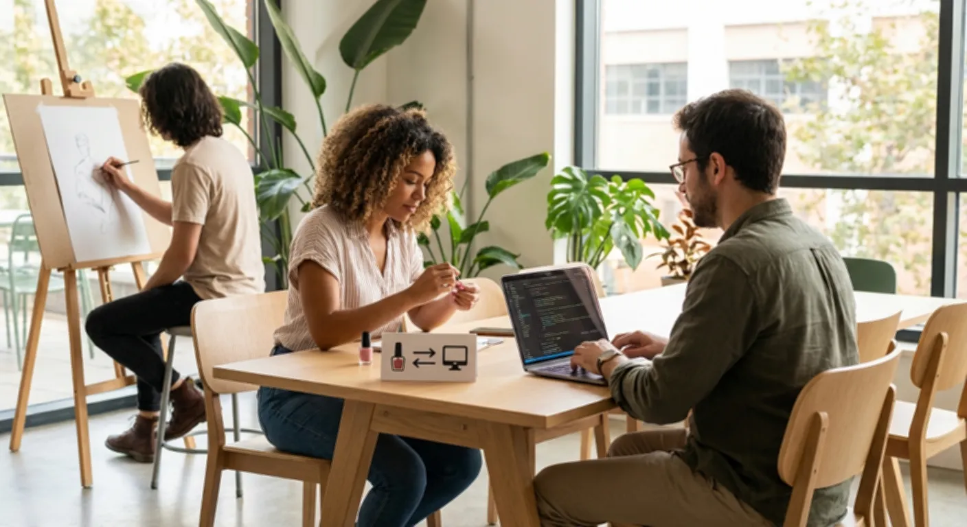 Concept d'échange de compétences entre particuliers